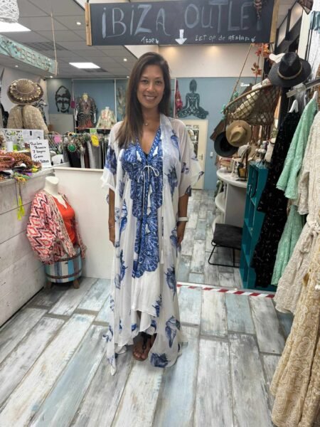 Shell Long Kimono