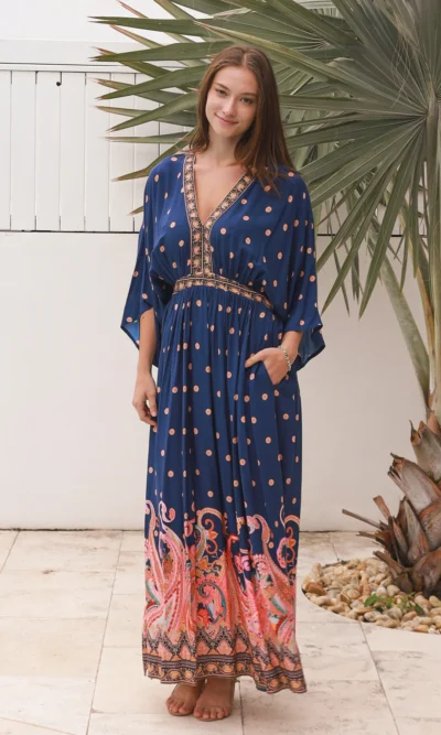 Navy Sofia Maxi Dress