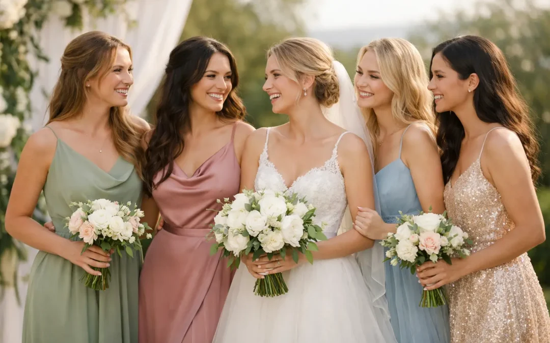 Can Bridesmaids Wear Different Dresses at a Wedding?