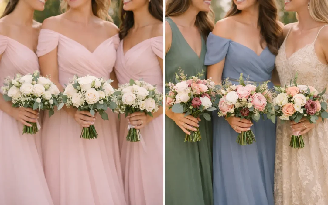 Bridesmaid Dresses vs Mismatched Styles Compared
